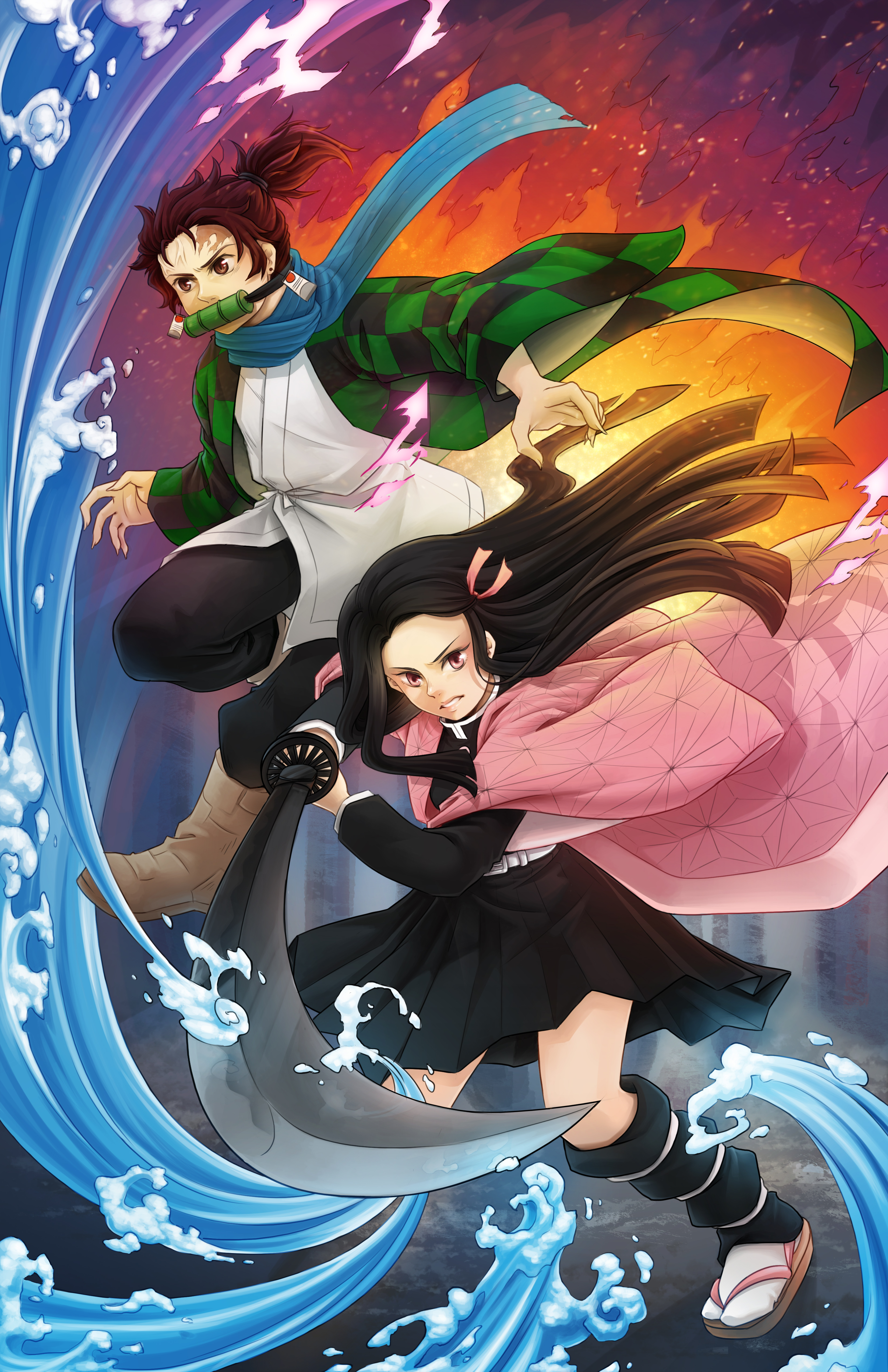 Demon Slayer Character Illustration